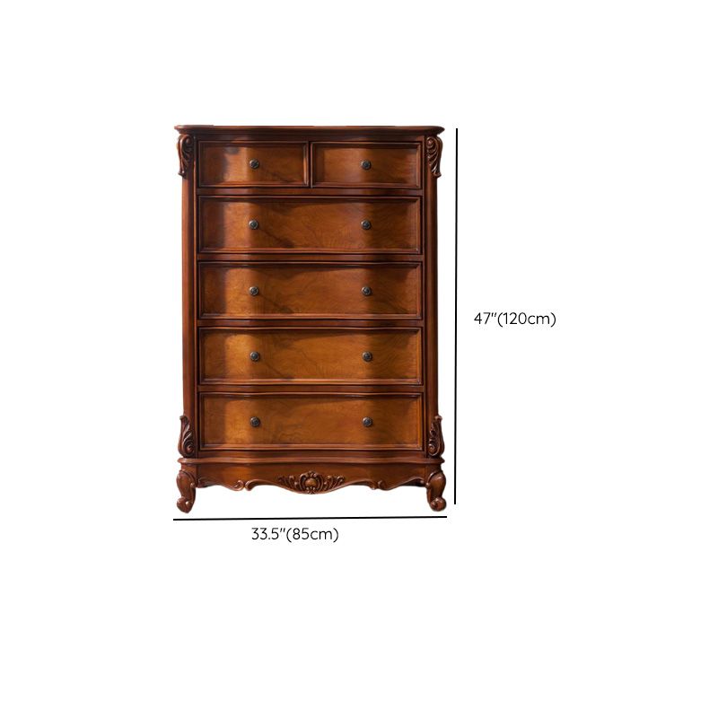 Mid-Century Modern Cabinet/Chest with Drawers and Legs in Solid Wood