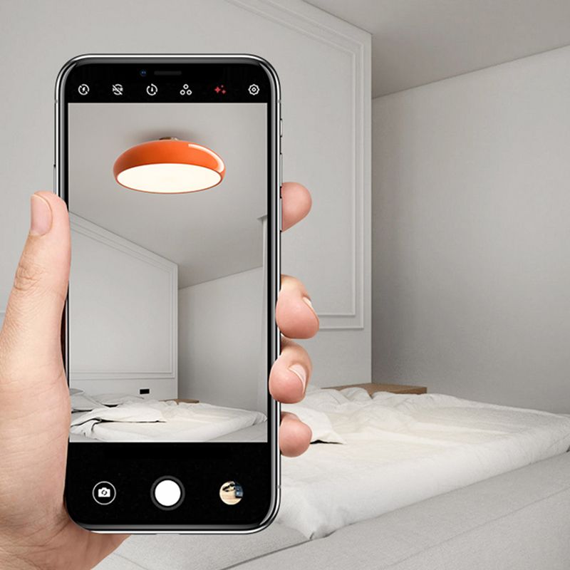 Moderne stijl cirkelvormige plafondlamp Metaal 5-lichts plafondverlichting voor eetkamer