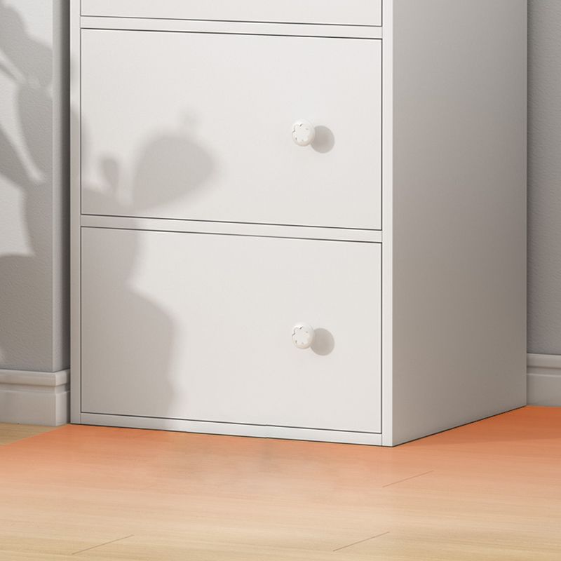 Minimalist Wooden Accent Cabinet Rectangle Storage Cabinet with Drawer