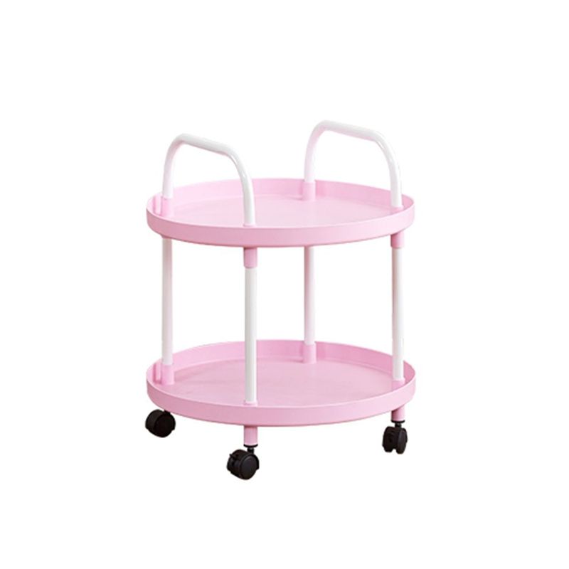 Modern Accent Side Table Round Metal Living Room Corner Table