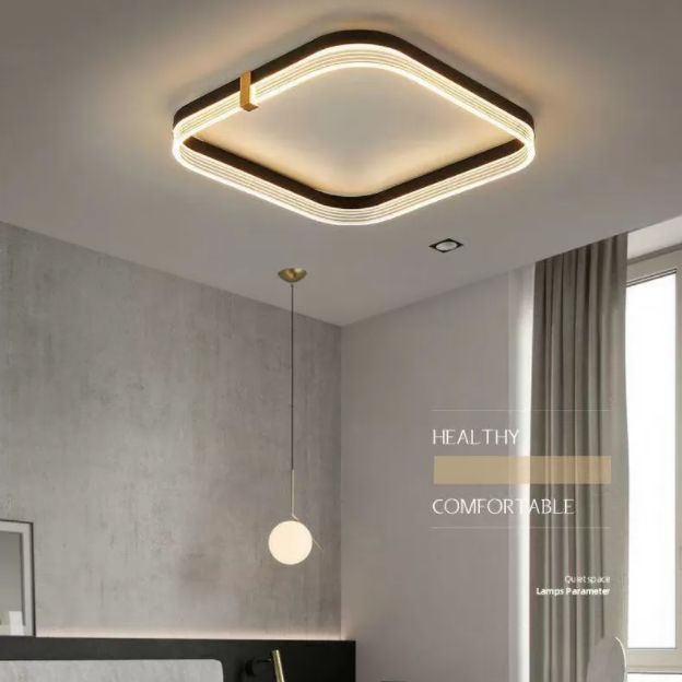 DEL géométrique Flush Mount Ceiling Light Modern Simplicity Acrylic Ceiling Mount Chandelier for Bedroom