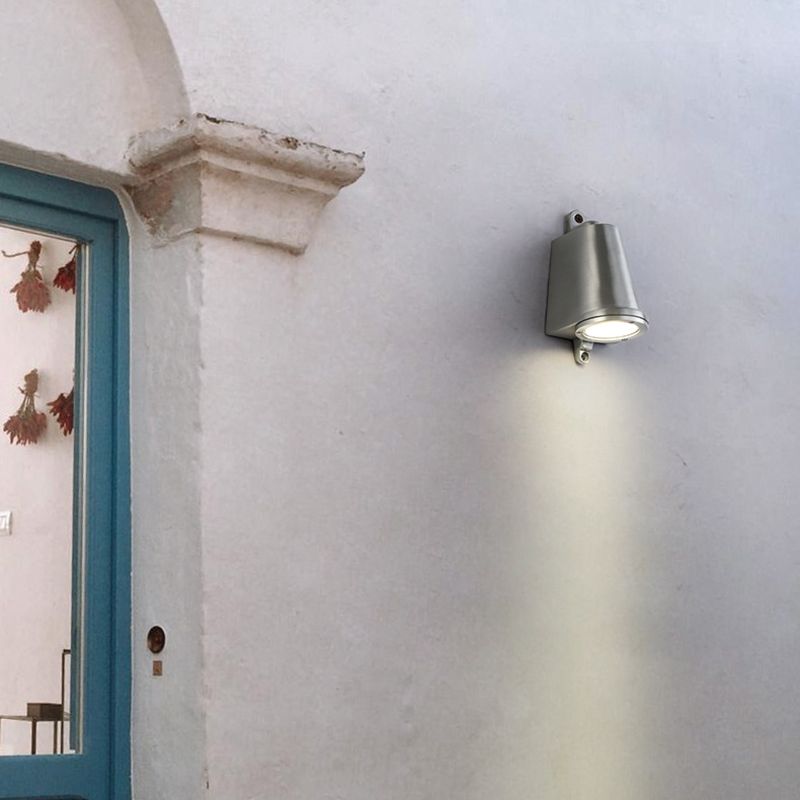 Geometric Simplicity Metal 1 Light Outside Wall Light Fixture