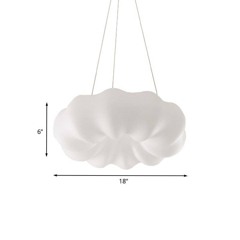 Cloud Bistro lampada a ciondolo in plastica Minimalista Minimalista LED integrato A sostenere il soffitto in bianco