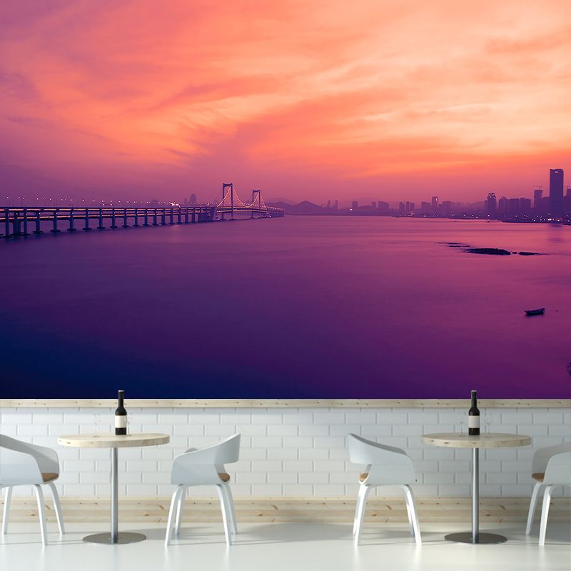 Urban Scenery Mildew Resistant Wallpaper Photography Sleeping Room Wall Mural