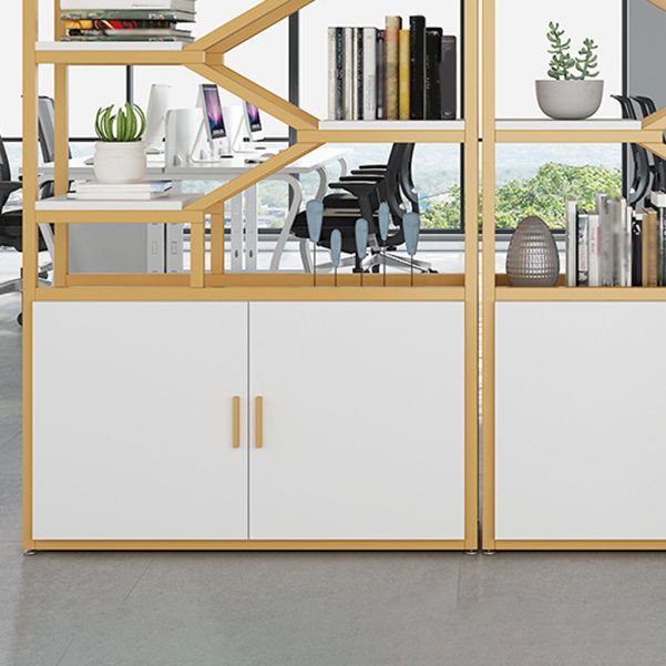 Glam Vertical Open Book Shelf Etagere Shelf Bookcase with 8 Shelves