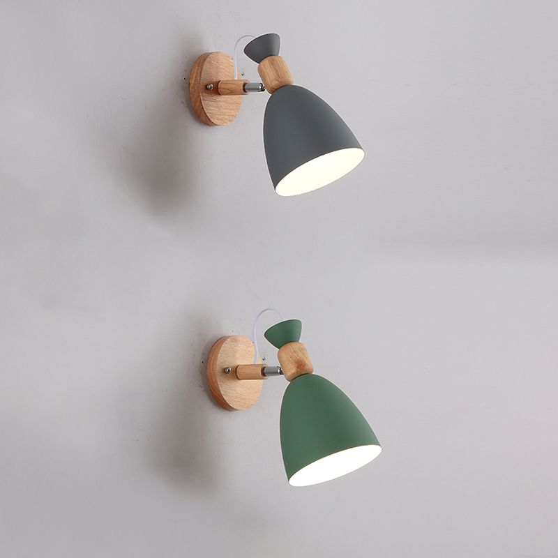 Indoor 1-Bulb Down Light Wall Sconce Lighting, Modern Macaroon Style Sconce Light Fixture