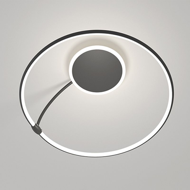 Luz de techo de metal de forma redonda Luz de techo de estilo moderno 1-Accesorios de luz de techo de color