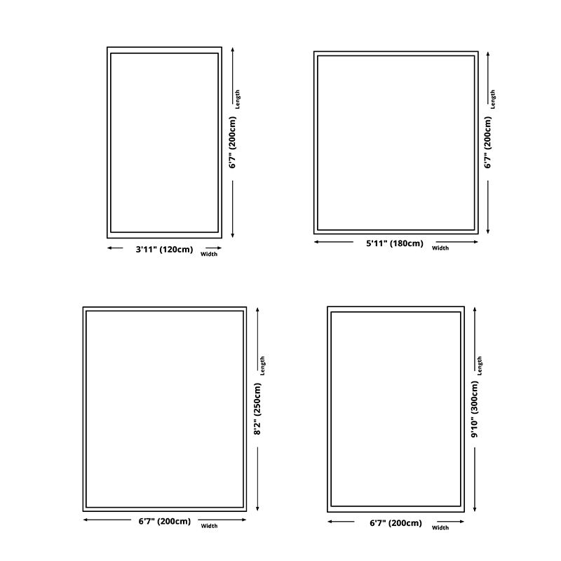 Green Modern Carpet Polyester Graphic Carpet Washable Carpet for Home Decoration