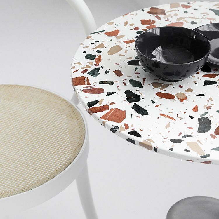 Sockelbasis traditioneller Luxus -Tisch runder Betontisch für Esszimmer