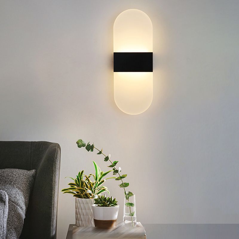 Modern Style Wall Mount Light LED Wall Light with Acrylic Shade for Living Room