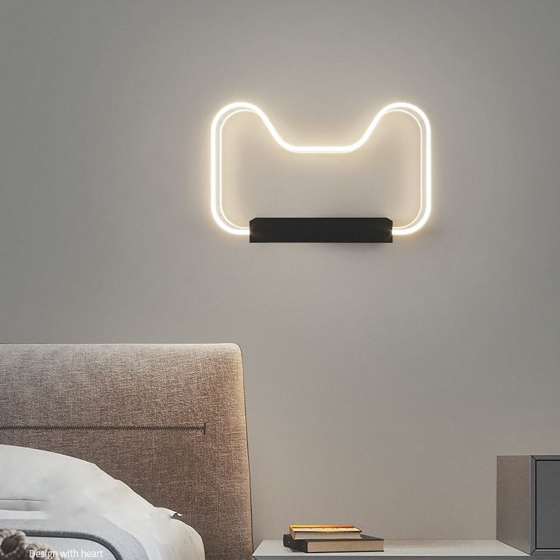 Lampada da parete a LED del letto Lampone Nordic Simple Wall Sconce per bambini Soggiorno