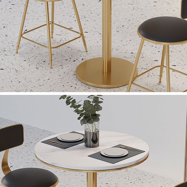Marmeren meubelen Traditionele luxe eettafel voor eetkamer thuis