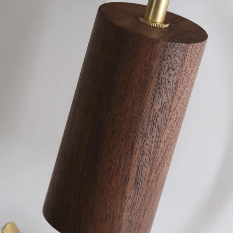 Modern Simple Wooden Wall Light Round Shape Wall Lamp for Living Room