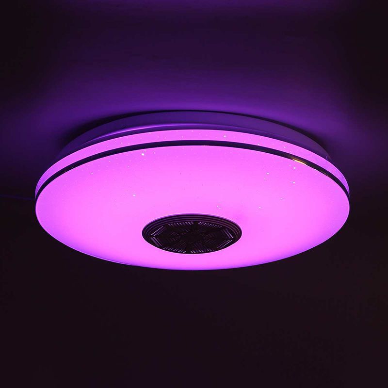 Contemporary Intelligent Flush Mount Ceiling Light Fixture Acrylic Shade for Bedroom