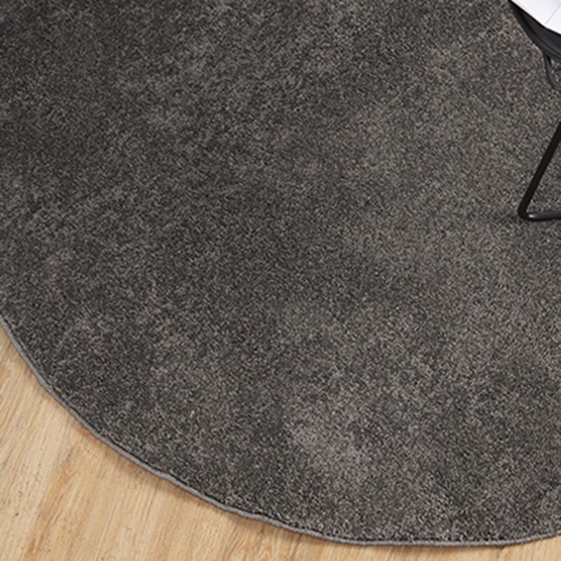 Tappeto moderno rotondo in poliestere solido poliestere moquette non slip tappeto interno per soggiorno