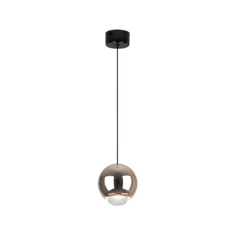 Modern Style Spherical Shape Pendant Lighting Metal 1 Light Pendant Light for Bedroom