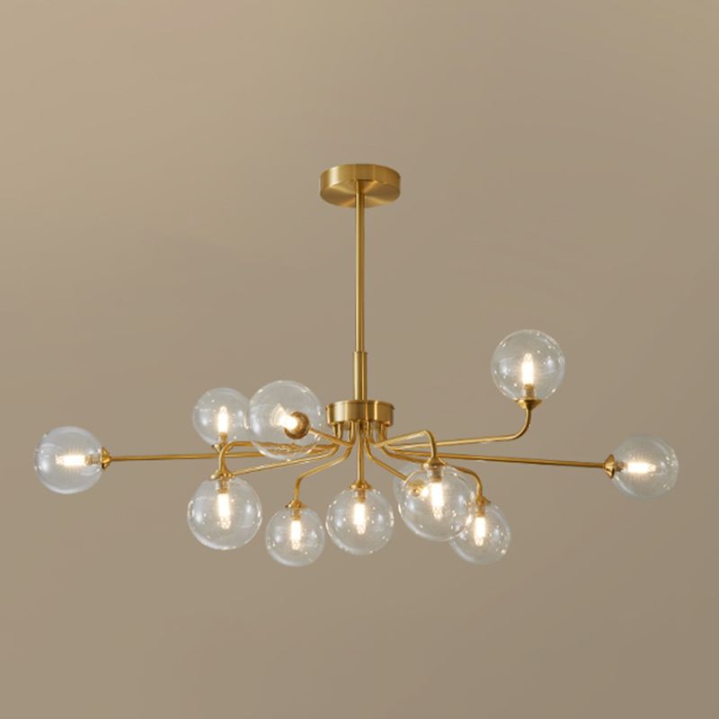 Gold Multi-lights Chandelier Light Modern Style Light Fixture for Living Room