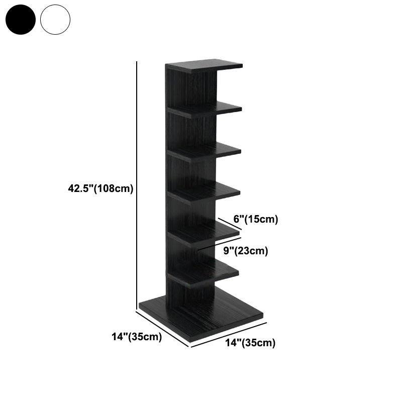 Closed Back Bookshelf Contemporary Style Invisible Bookcase for Study Room and Office