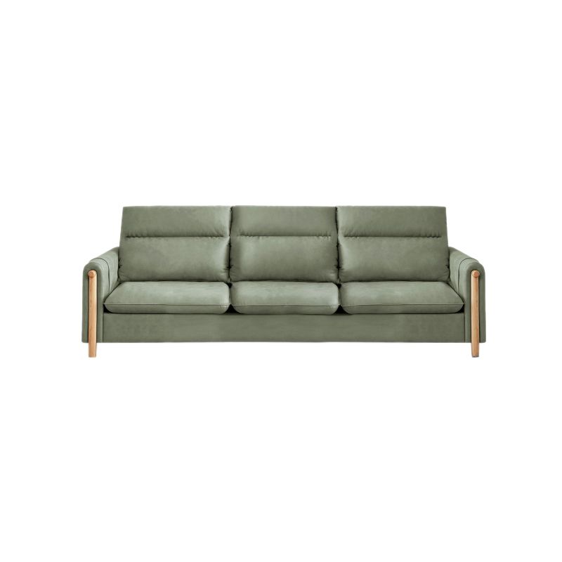 Storage Contemporary Sofa with Square Arm and Sewn Pillow Back