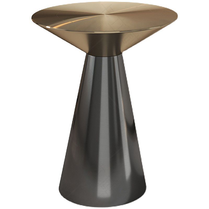 Metal Side End Table Minimalist Pedestal Side End Table for Living Room
