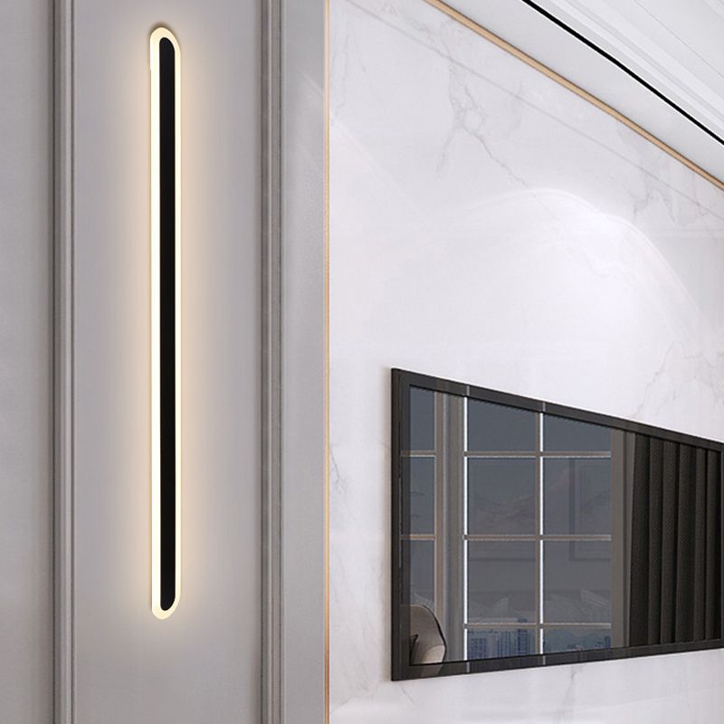 Lineare Form Metallwandbeleuchtung moderne 1-Licht-Wandleuchten