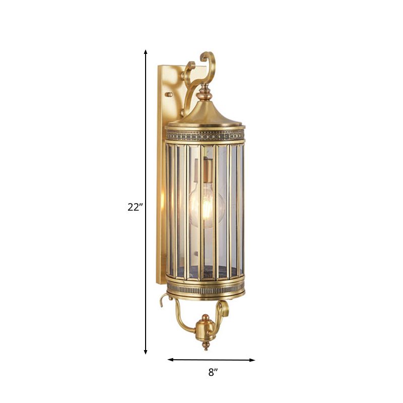 Traditionnaire Bird Cage Sconce Light Metal 1/3 têtes Têtes LAMPE MURS ARRICHE EN OR