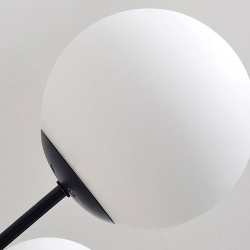 Contemporary Style Globe-Shaped Chandelier Lighting Glass Pendant Lighting