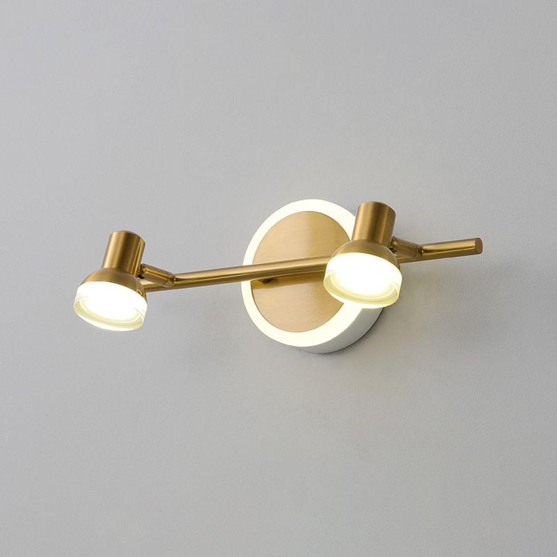 Traditional Simplicity Bell Vanity Sconce Lights Acrylic Wall Mount Light Fixture for Bathroom