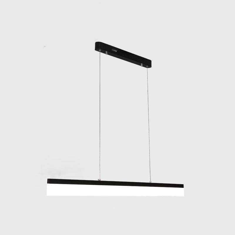 Luci a sospensione sospesa in metallo nero lampade a sospensione lineari moderne per ufficio