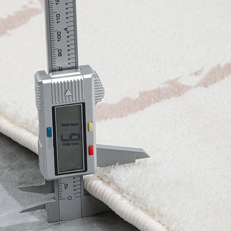 Simple Lines Rectangle Shape Rug Living Room Carpet Polyester Washable Area Rug