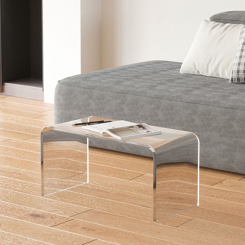 11.81" Wide Plastic Side End Table Abstract Sofa Side Accent Table
