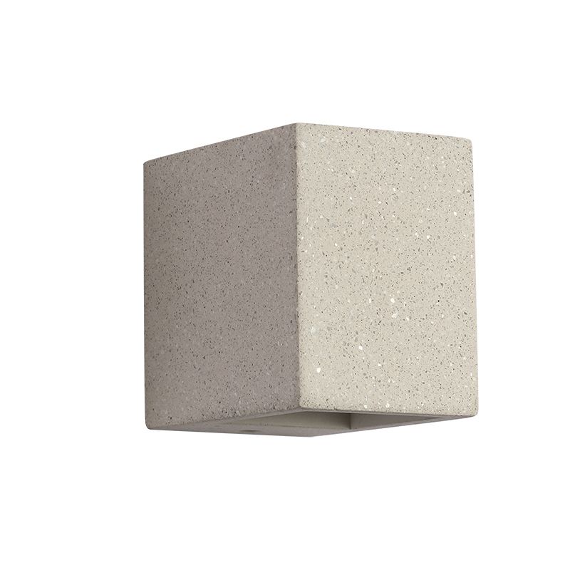 Pallen cúbico Splke Lighting Fixture Concreto Estilo simple Flush Monte Luz de pared