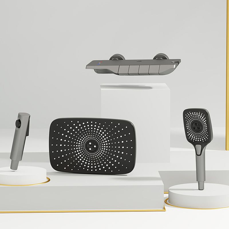 Modern Style Shower System Spot Resist Wall Mounted Rain Shower System