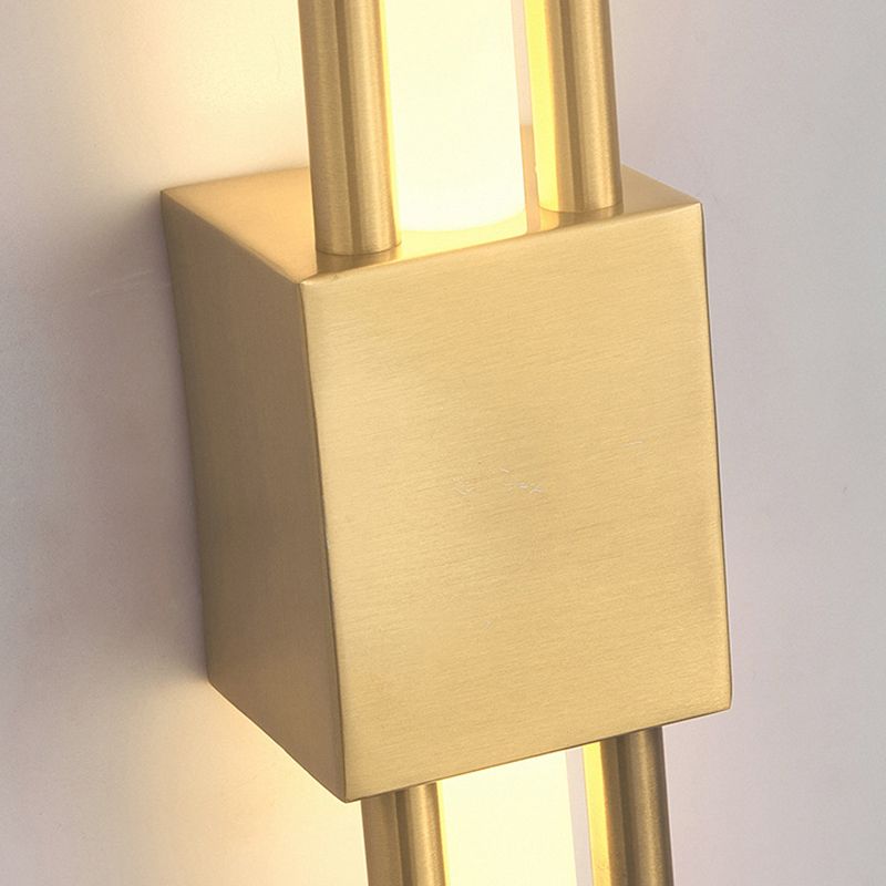 Contemporary Geometric Wall Lamp Metal Wall Light Fixture for Living Room