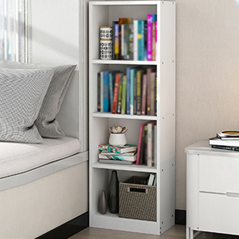 Modern Style Bookcase Closed Back Rectangular Shelf Bookcase for Study Room