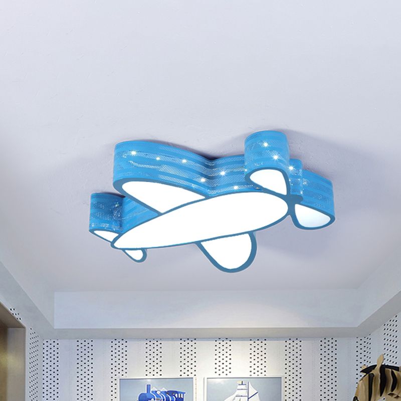 Plafonnier d'avion à hélice pour chambre d'enfants, luminaire de plafond en métal de Style dessin animé