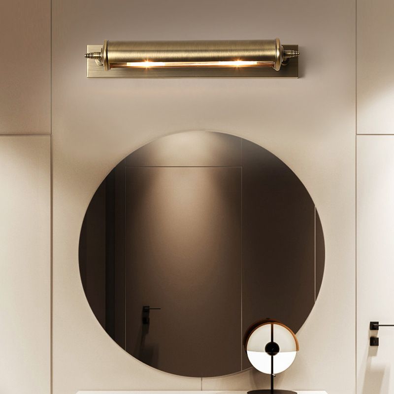 Gold Metal Wall Mounted Lamps Postmodern 1 Blub Wall Sconce for Washing Room