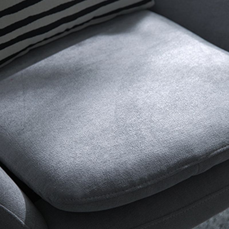 33.46" L x 30.70" W x 34.64" H Linen Accent Chair Flared Arms Lounge Chair