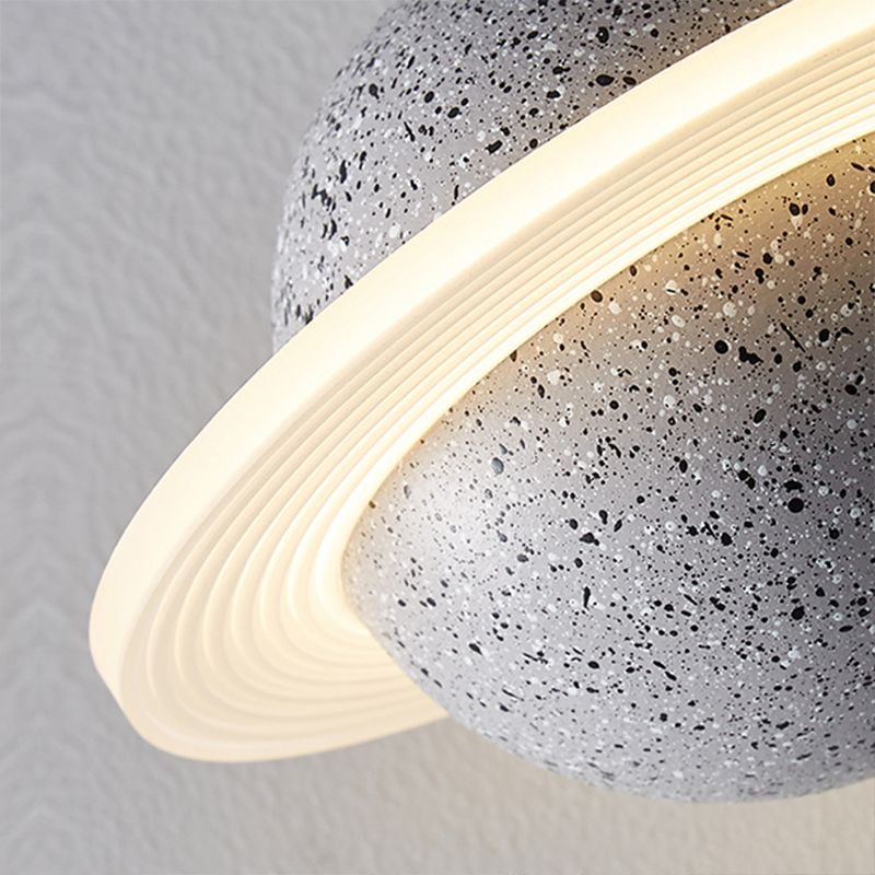 Global Stone Suspension Pendant Light Noordse stijl LED Pendant Light Kit voor slaapkamer