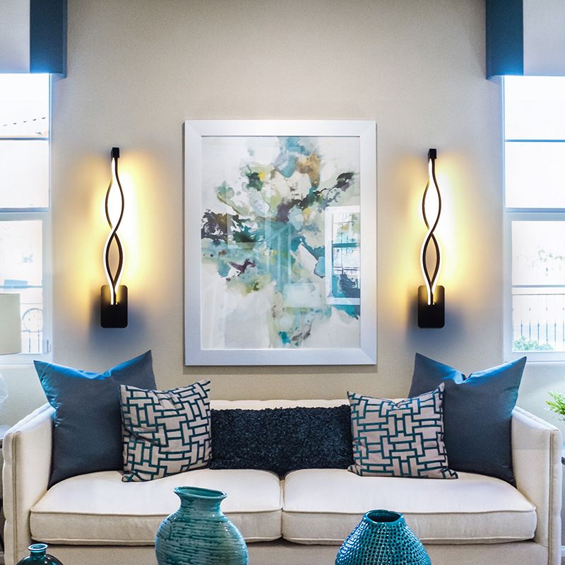 Linear Aluminum Wall Light Minimalism 1-light Wall Sconce for Living Room