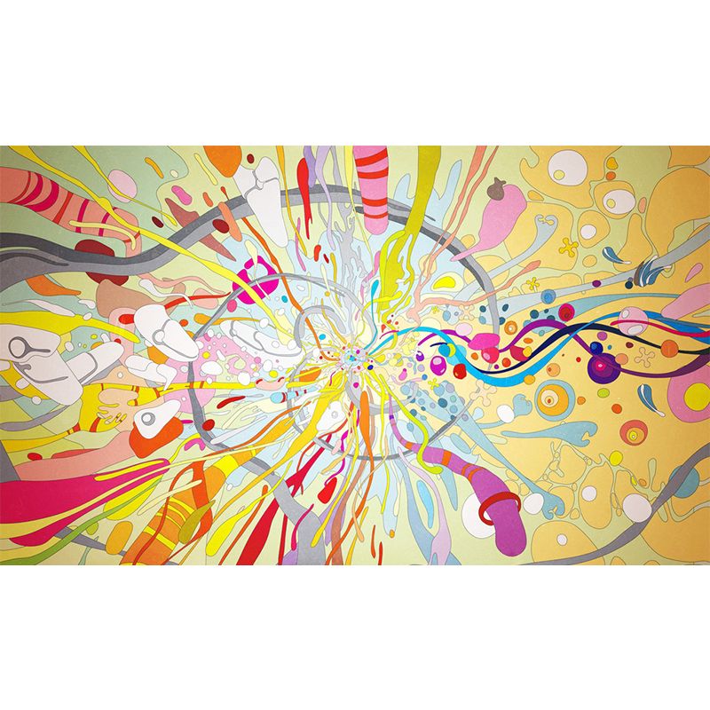 Graffiti Entertainment Wallpaper Mural Contemporary Non-Woven Wall Covering for Boys Room