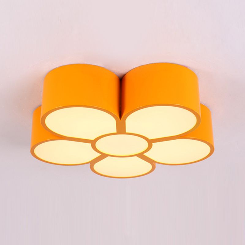 Blume LED Hängende Leuchte Cartoon Metall Klassenzimmer Deckenheizlampe