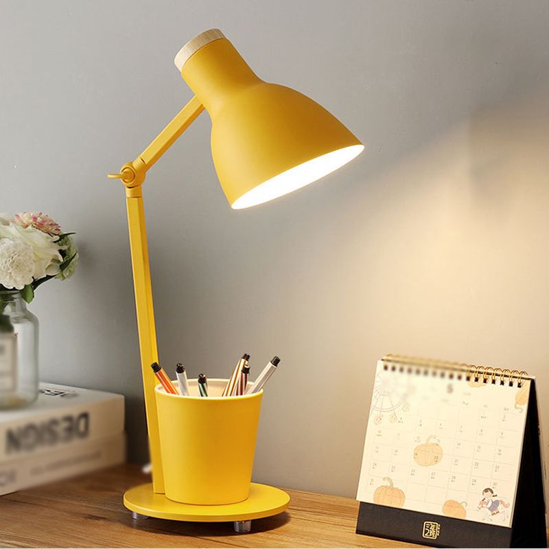 Lámpara de mesa de mesa de timbre de estilo moderno Luz de mesa de una sola luz de metal