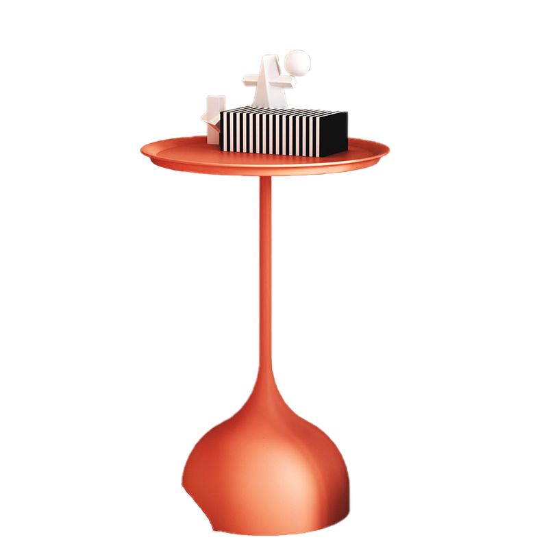 Minimalist Metal Side End Table Mid-Century Pedestal Side End Table