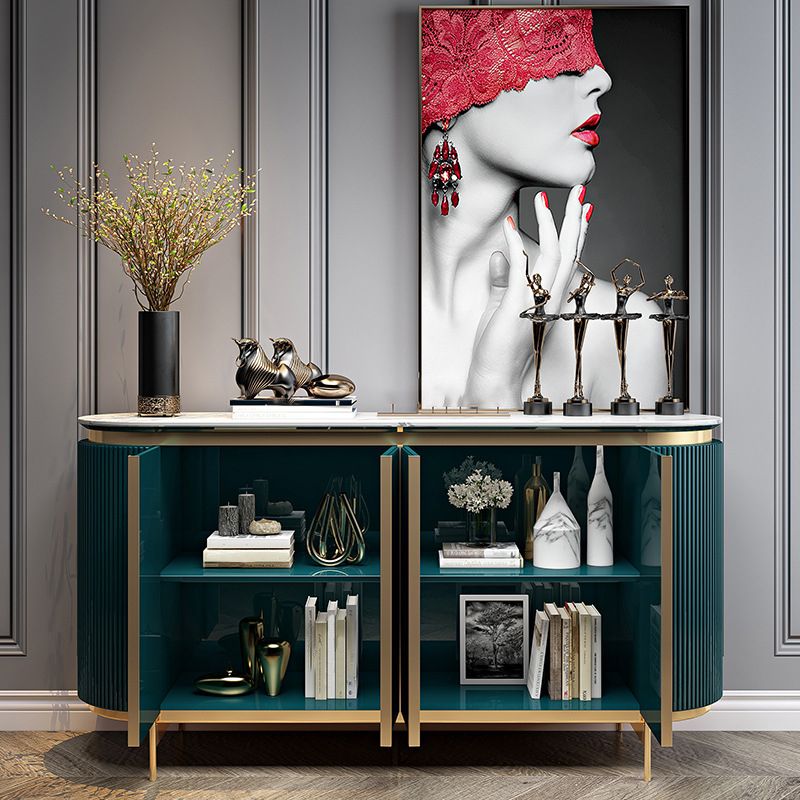 Artificial Stone Buffet Server 36-inch Height Kitchen Server for Dining Room