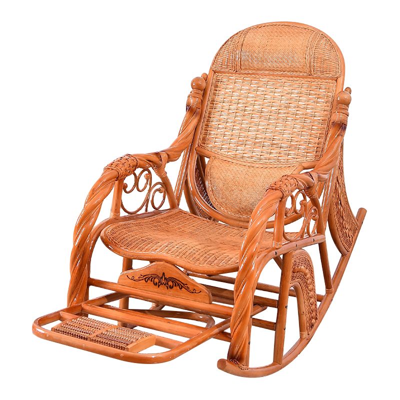 Antique Modern Rocking Chair Rattan Rocker Chair for Drawing Room