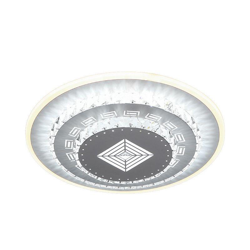 Witte LED-plafondmontage Modern kristal liefdevol hart / vierkant / roos Inbouwlamp voor slaapkamer in warm / wit / 3 kleuren licht