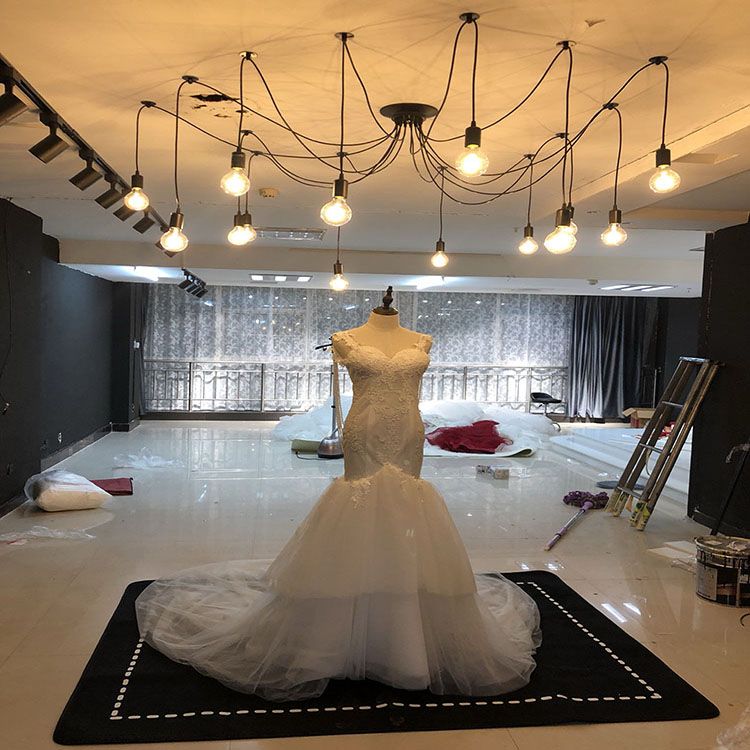 Lámpara de colgadura de araña de bombilla de edison de múltiples luces