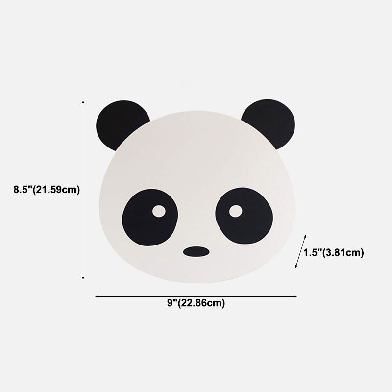 Unico tonalità in metallo a parete in metallo in stile kid a parete leggera monte leggera in bianco