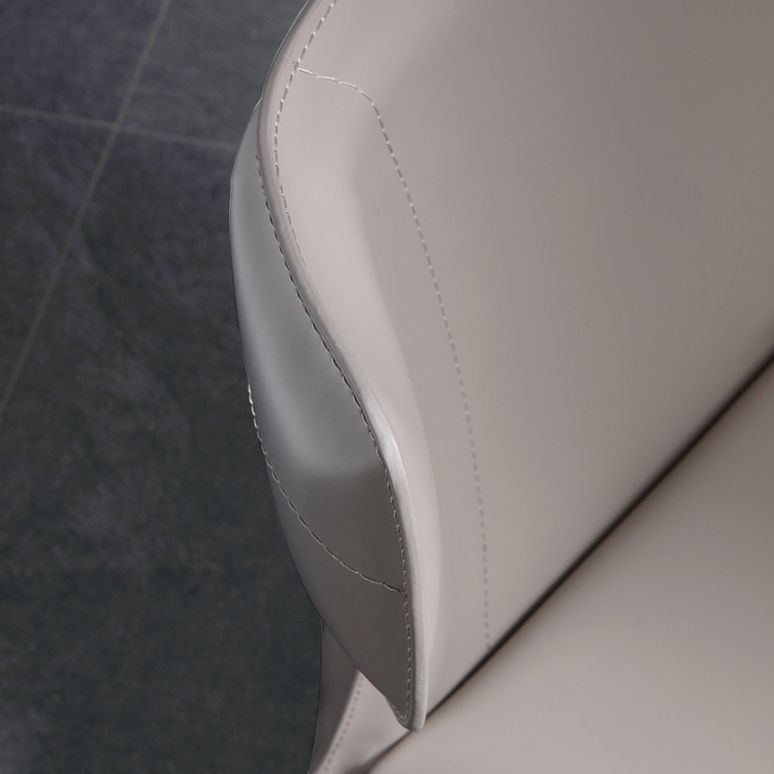 Modern Style Leather Dining Side Chair Wingback Side Armless Chair for Restaurant Use